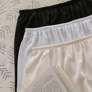 Plain Textured Midi Inner Skirt