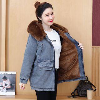Chenille Layer Denim Jacket
