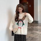 Cartoon Sweater / A-line Skirt / Set