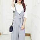 Sleeveless High-waist Jumpsuit