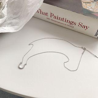 Horseshoe 925 Sterling Silver Necklace L127 - One Size