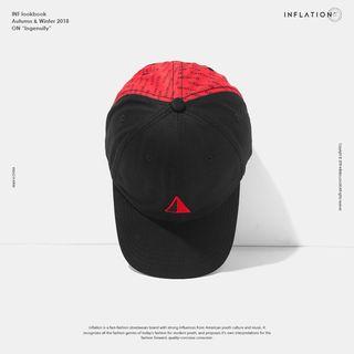 Colorblock Embroidered Baseball Cap Black - One Size