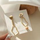 Non-matching Drop Earring 925 Sterling Silver - As Shown In Figure - One Size