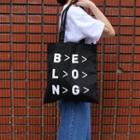 Graphic Canvas Shopper Bag