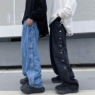 Buttoned Harem Jeans