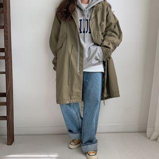 Drawstring Oversized Safari Coat