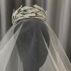 Wedding Branches Rhinestone Tiara Silver - One Size