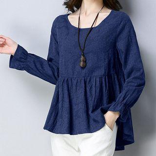 Jacquard A-line Blouse