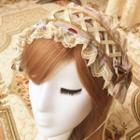 Ribbon Detail Lace Trim Headband