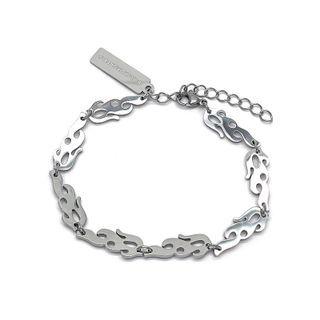 Frame Stainless Steel Bracelet 1pc - Silver - One Size