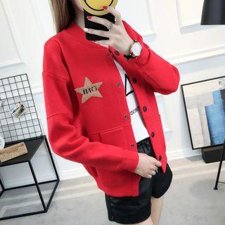 Star Applique Cardigan