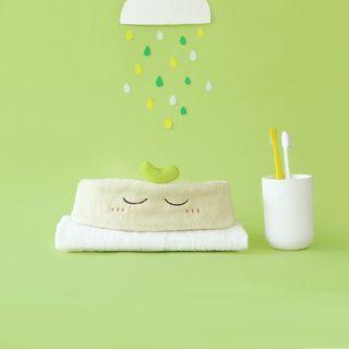 Cartoon Face Wash Headband Off-white - One Size