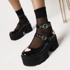Ankle-strap Platform Heart Mary Jane Shoes