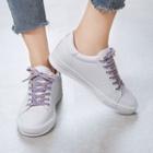 Lettering Strap Lace Up Sneakers