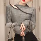 Long-sleeve Cut Out Top