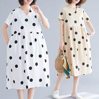 Dotted Medium Maxi Dress