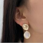 Shell Alloy Dangle Earring 1 Pair - Gold & White - One Size
