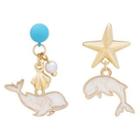 Dolphin Drop Earring / Clip-on Earring