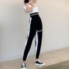Lettering Camisole Top / Lettering Color-block Jogger Pants