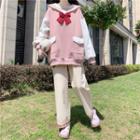 Sailor Collar Pullover / Straight-cut Pants / Ribbon Tie