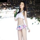 Set: Ruffle Bikini + Swim Cap