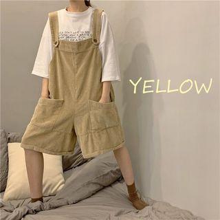 Corduroy Loose-fit Jumper Shorts