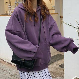 Dotted Midi Skirt / Drawstring Hoodie