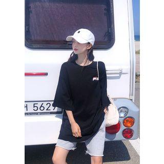Palmtree And Soda Lettered Oversized T-shirt Vol.31