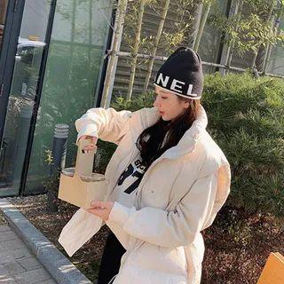 Pile-lined Letter Sweatshirt