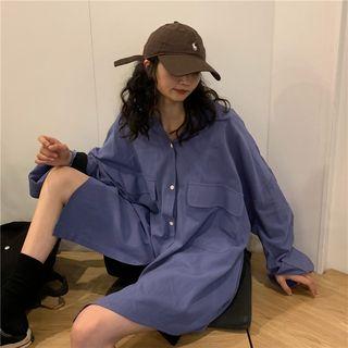 Letter Oversized Shirt