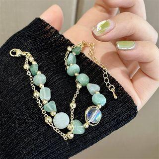 Embellished Bracelet Green - One Size