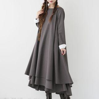 Asymmetrical Sweatshirt Dress