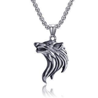 Wolf Stainless Steel Pendant / Necklace / Set
