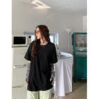 Plus Size Short-sleeve Plain T-shirt