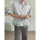 Over-fit Drawcord-hem Shirt