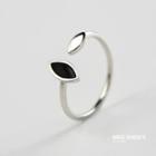 Silver Plated Asymmetrical Open Ring As Shown In Figure - One Size