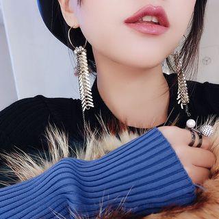 Rhinestone Chain Hoop Earring