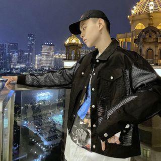 Mesh Button-up Jacket