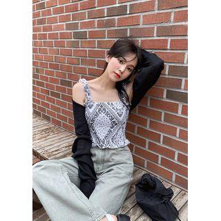 Sleeveless Smock Paisley Top