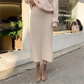 Knitted H-line Maxi Skirt