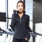 Sport Long-sleeve Stand-collar Top