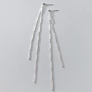 Chain Drop Earring S925 - 1 Pr - Silver - One Size