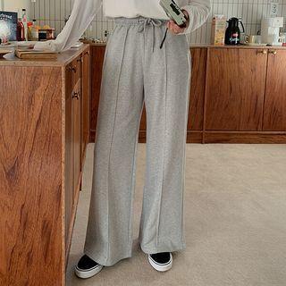 Plus Size Pintuck Napped Sweatpants