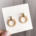 Acrylic Hoop Dangle Earring 1 Pair - Tangerine - One Size
