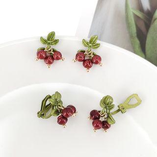 Berry Ear Stud / Clip-on Earring