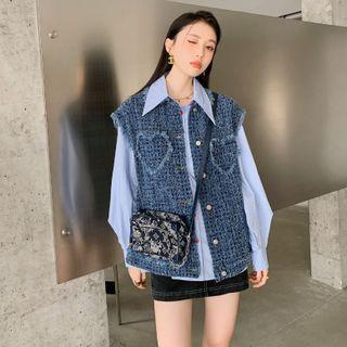 Long-sleeve Shirt / Button-up Vest