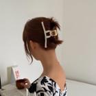 Braided Leather Alloy Hair Clamp