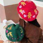Christmas Embroidered Beret Hat (various Designs)