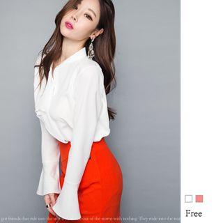 Chiffon Ruffle Blouse