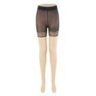 Set Of 3: Lace Panel Two-tone Sheer Tights